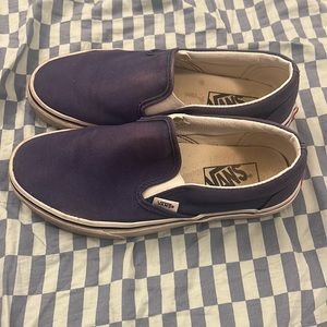 Womens 7 Blue Slip on Vans